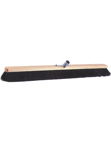 Produktbild von 3509012 Saalbesen 50 Cm – Reines Rosshaar, Holz, Mit Metallhalter Ø 24 Mm, Made In Germany