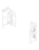 LEGRABOX Holzrückwandhalter, Höhe N (80 mm), links/rechts, seidenweiss matt - Blum