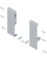 TANDEMBOX Fronthalter, Höhe C, für Innenauszug mit 1-fach Reling, links/rechts, für TANDEMBOX antaro, weissgrau - Blum