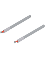 TANDEMBOX Längsreling (oben), für Frontauszug, NL=400 mm, links/rechts, für TANDEMBOX antaro, R9006 weissalumin. - Blum
