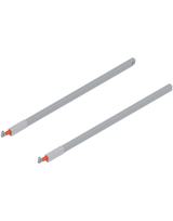 TANDEMBOX Längsreling (oben), für Frontauszug, NL=650 mm, links/rechts, für TANDEMBOX antaro, R9006 weissalumin. - Blum