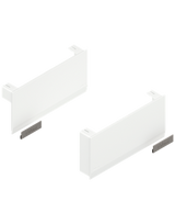 AVENTOS HK top Hochklappe, Abdeckkappe groß, glatt, links/rechts, seidenweiss/inox-g. - Blum