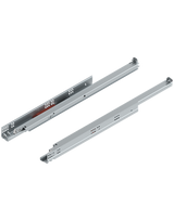 Tandem Vollauszug ohne Kupplung verzinkt 50 kg, für Tip On NL= 700mm - Blum