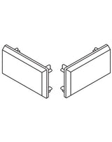 Porta Endkappen-Set Kunststoff anthrazit - Hawa - 30081886