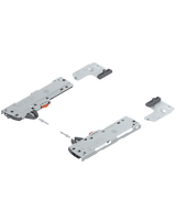 Set (TIP-ON BLUMOTION Einheit + Mitnehmer + Adapter), für LEGRABOX, für MOVENTO, Typ L5, NL=450-750 mm, Gesamtgewicht des Auszugs=35-70 kg, links/rechts, schwarz