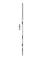 Vertikalstange UNITAS 7 Bo Gr. 1- 630 700 - 950 - GU