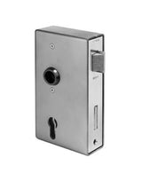 Schlosskasten blank 140P PZW DIN R mit Anti-Panikschloss E verzinkt 142P/40 - AMF