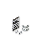 Blendenendstück-Set Junior 80/100 Z rechts, 66 mm, eloxiert - Hawa