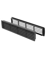Badezimmer - Lüftung Kunststoff schwarz fein mit 457 x 92mm Nr. 9020 Exclusiv 2000 - Hoju