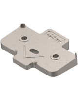 Winkelkeil, kreuzform, +5°, Schraubversion, Distanzstärke: 3 mm, vernickelt - Blum