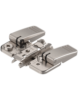 CLIP Montageplatte, kreuz, 0 mm, Stahl, INSERTA, HV: Exzenter, vernickelt - Blum