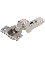 CLIP top Standardscharnier 110°, Innenanschlag, ohne Feder, Topf: Schrauben, vernickelt - Blum