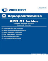 Aquapositivbeizen APB 01 farblos 5,0 l - Zweihorn
