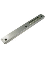 Schliessblech 6866.LS-SI silberfarben für Glastür DIN Links 20 x 8 x 170 mm - Hermat