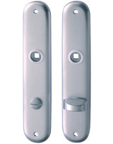 Langschild 273P/SK/OL WC 78 mm Alu F2 - HOPPE