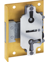 Einlass-Möbelschloss Messing -Bl. 619/35 Zuhaltung 8 X 8 mm - JuNie