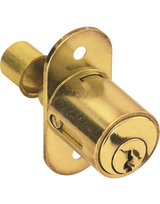 Druck-Zylinder 2960 Messing poliert Lg. 23,5mm 2 Schl.Schließung BN0101 - JuNie