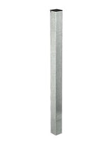 Torpfosten 80x80x3x1170 mm feuerverzinktz.Einbetonieren inkl. 1 Kunststoffkappe, - Pitzl