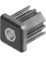 Gewindestopfen für Vierkantrohr 40 x 40 mm mit Gewindebuchse M12 - Fath