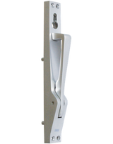 Standard-Treibriegel LM silber eloxiert ohne Stangen PZ gelocht 962 - Fuhr