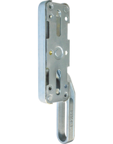 Falttor-Treibriegel o. Zubehör verzinkt 25 x 10 mm ohne Stangen 991 links - Fuhr