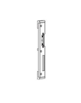Schließblech U-Profil 30x8mm, Länge 216 mit Austauschstück,, Nutlage 12mm - GU - GU3601660