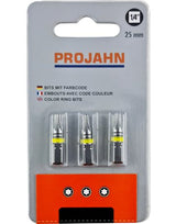 1/4" markierter Bit TX T10 3er Pack L25 mm - PROJAHN