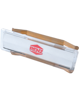 Namensschild mit Feder A=64x19 mm für Einlage 60 x 12,5 x 0,5 mm - Renz