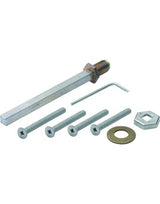 Haustür-Befestigungsset, Vierkant 8x 80mm, M6, TS 37- 47, Stahl - HOPPE