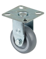 Bockrolle 50mm, A310 Platte, Gummirad, GL A310.A80.050 - BS ROLLEN