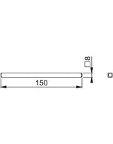 HOPPE® Vollvierkantstift, Eisen - HOPPE