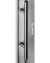 Haustür- Stoßgriff, NT.STG 122.32 AS, gerade, Befestigungsabstand 600, Edelstahl V4A (1.4401) edelstahl - Normbau