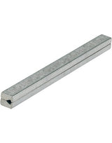 Vierkant-Profilstift 10x120mm, geteilt, verzinkt - HOPPE