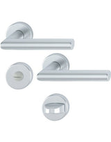 Drücker-Rosettengarnitur Amsterdam WC 8 mm 1400/42KV/42KVS Alu F1 - HOPPE
