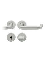 Drückergarnitur 12 1070 Rosette ,rd.,WC/SS,8,(8),F1,TS39-58 - FSB