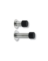 Wandtürst., mit aufgesetzt.Gummipuffer, Edelstahl TSW 2365 Ni SB, Ø51mm, L65mm, edelstahl - BURG WÄCHTER