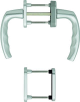 Türgriffgarnitur Atlanta F1 0530/66N/U26,ALU, 78-83 mm - HOPPE