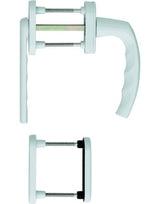 Türgriffgarnitur Atlanta Ral 9016 10 mm Nocken außen nieder - HOPPE