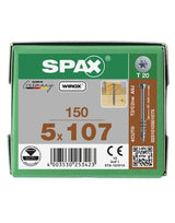 Universalschraube Tellerkopf 5x107mm,Teilgw,Innensechsrund T20,WIROX - SPAX