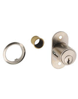 Druck-Zylinder 2960 matt vernickelt Lg. 23,5mm 2 Schl.Schließung BN0101 - JuNie
