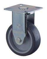 Bockrolle 75mm, A310 Platte, Gummirad, GL A310.A80.075 - BS ROLLEN