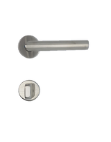 Drücker-Rosettengarnitur Jupiter WC Edelstahl mit TS 38-42 mm - Topform