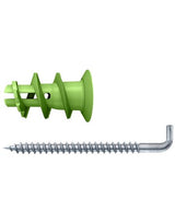 Gipskartondübel GK Green WH m.Winkelhaken,22mm,Kunststoff,VE 5 - fischer