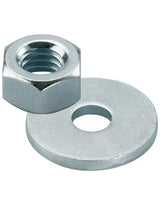 Mutter & Scheibe M 10, R Edelstahl,Mutter:SW17,Scheibe:10,5x20x2 - fischer