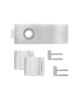 Glastürschloß EGS 350A OS 71 mit Bänder Edelstahl matt unverschließbar - Karcher Design