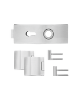 Glastürschloß EGS 350A PZ 71 mit Bänder Edelstahl matt verschließbar - Karcher Design