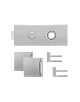 Glastürschloß EGS 360Q BAD 71 mit Bänder Edelstahl matt verschließbar - Karcher Design