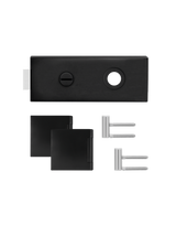 Glastürschloß EGS 360Q BAD 83 mit Bänder Kosmos schwarz verschließbar - Karcher Design