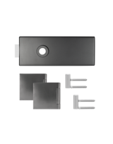 Glastürschloß EGS 360Q OS 89 mit Bänder Titangrau unverschließbar - Karcher Design
