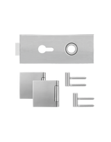Glastürschloß EGS 360Q PZ 71 mit Bänder Edelstahl matt verschließbar - Karcher Design